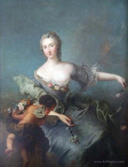 Portrait of Louise Albertine von Grappendorf as Flora