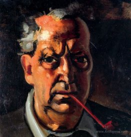 Self-portrait with a pipe