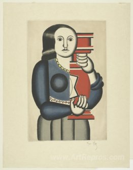 Woman with Jar, after Fernand Léger