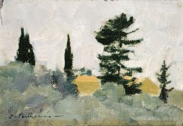 Landscape with Cypress Trees