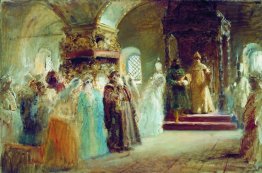 Tsar Alexei Michaylovich choosing a bride