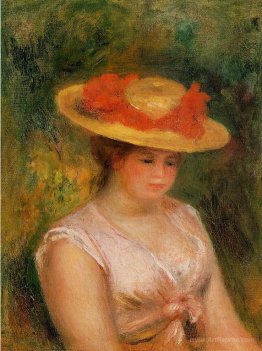 Young Woman in a Straw Hat