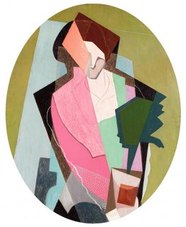 Woman with Green Plant