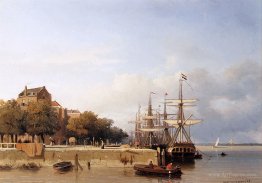 Ships on a quay