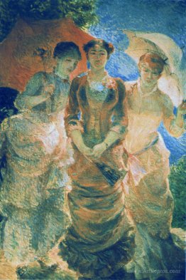 Three ladies with parasol (aka Three Graces)