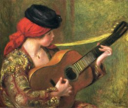 Young Spanish Woman with a Guitar