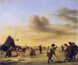 Golfers on the Ice near Haarlem