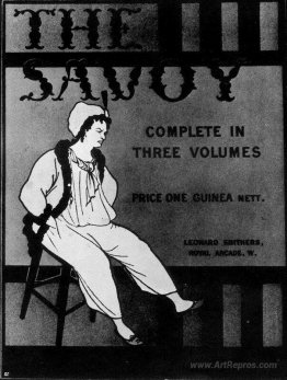 Design for the front cover of 'The Savoy: Complete in Three Volu