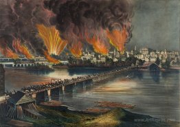 The Fall of Richmond, Va. on the Night of April 2d. 1865