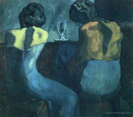 Two women sitting at a bar