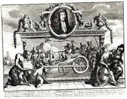 Frontispiece and its explanation (Hurdibras)