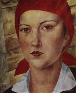 Girl in red scarf (worker)