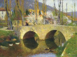 The Bridge at Labastide du Vert in Spring