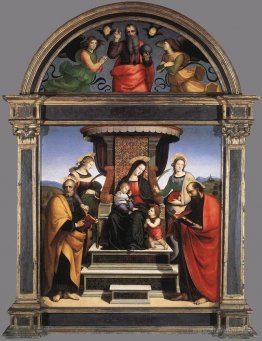 Madonna and Child Enthroned with Saints