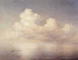 Clouds above a sea calm