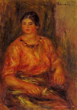 Woman in a Red Blouse