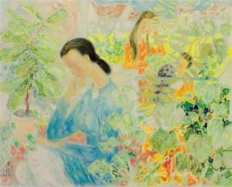 Woman in a Garden