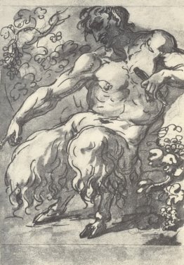 Faun with a pipe