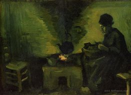 Peasant Woman by the Hearth