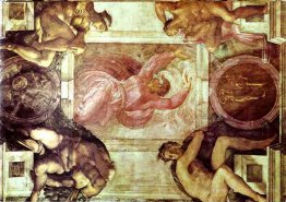 Sistine Chapel Ceiling: God Dividing Light from Darkness