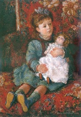 Portrait of Germaine Hoschede with a Doll