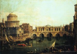 Capriccio of the Grand Canal With an Imaginary Rialto Bridge and