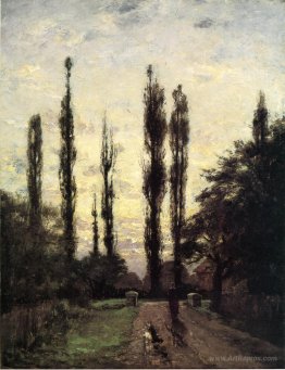 Evening, Poplars