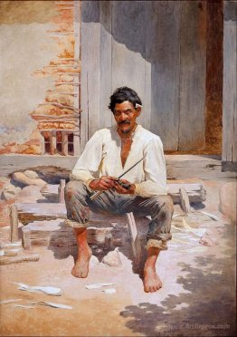 Caipira Chopping Tobacco (Sketch)