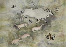 Rock art - Figures & Buck