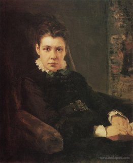 Portrait of D. Khrushcheva, the artist's sister