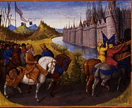 Entry of Louis VII (c.1120-80) King of France and Conrad III (10