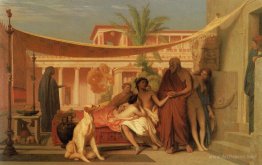 Socrates seeking Alcibiades in the House of Aspasia