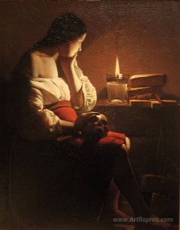 Repenting Magdalene, also called Magdalene in a Flickering Light