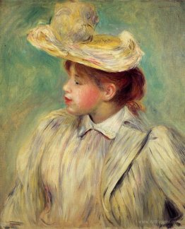 Young Woman in a Straw Hat