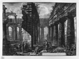 Interior of pronaos of the Temple itself, which looks toward the