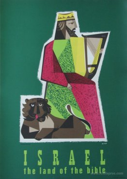 King David (Israel Travel Poster)