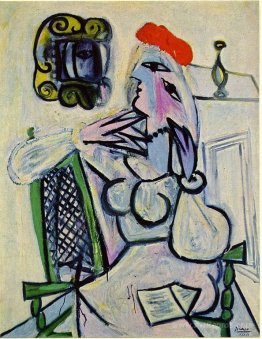 Woman with red hat