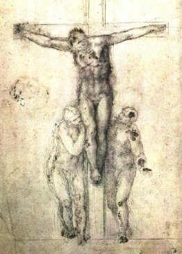 Study of "Christ on the Cross between the Virgin and St. John th