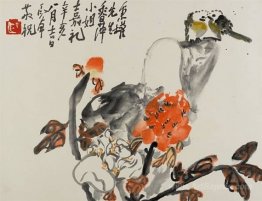 Birds and Peonies (Lovebirds)