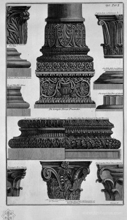 Column bases and capitals (S Prassede, St. Peter in Chains, Vill