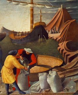 The Story of St. Nicholas. St. Nicholas saves the ship (detail)