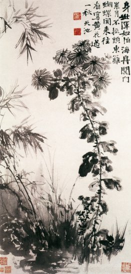 Chrysanthemums and Bamboos