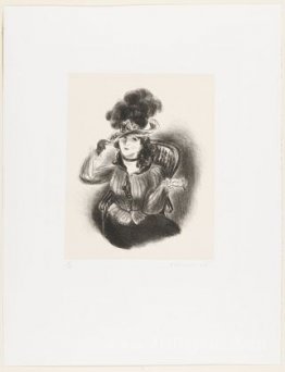 Girl in Feathered Hat - (The Feathered Hat)