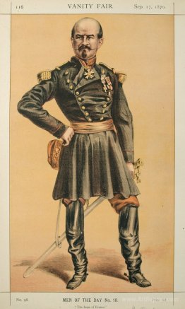 Men of the Day No.100 Caricature of Gen Louis Jules Trochu, Capt