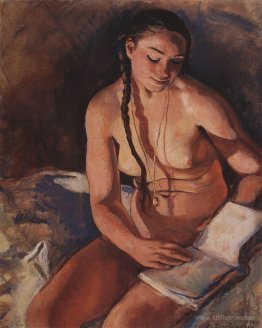 Nude with Book 