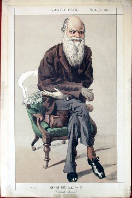 Caricature of Charles Darwin from Vanity Fair magazine