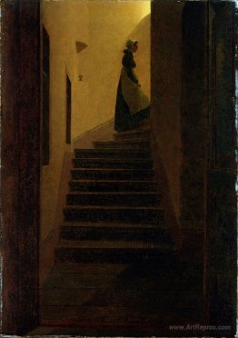 Woman on the stairs