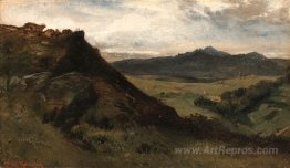 View of mountains, Auvergne