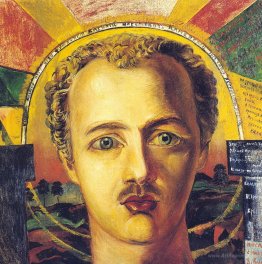 Portrait of poet-futurist Wassily Kamensky