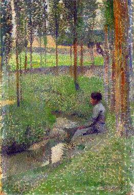 Woman at Edge of Forest